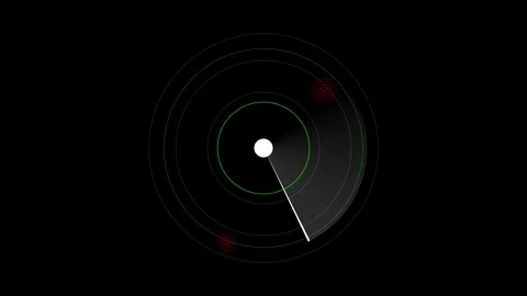 Radar display animation Stock Footage 314555298