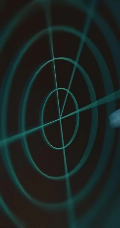 Radar display detecting IP addresses Stock Footage 323369385