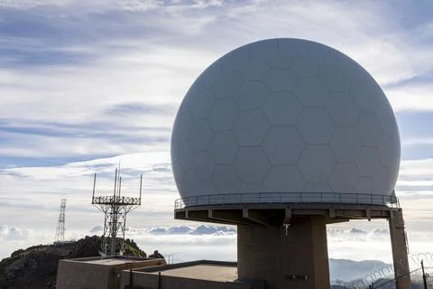 Radar dome Foto stock