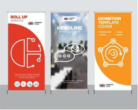 Radar, email chat, Cube roll up Stock-Illustration