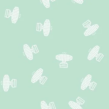 Radar equipment line seamless pattern Stock Illustration