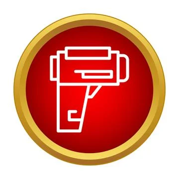Radar gun measuring speed flat vector icon Stock Illustration