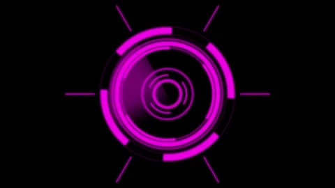 Radar HUD animation, Radar Screen Digital Concept 스톡 동영상 257884978
