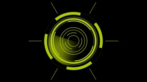 Radar HUD animation, Radar Screen Digital Concept Stock Footage 257885003