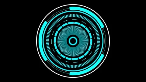 Radar HUD animation, Radar Screen Digital Concept 库存影片 257885004