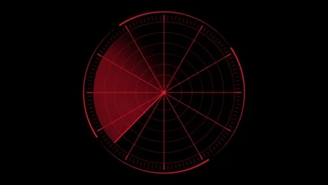 Radar HUD animation, Radar Screen Digital Concept Stock Footage 257885087