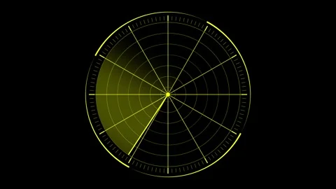 Radar HUD animation, Radar Screen Digital Concept Video stock 257885089