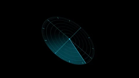 Radar HUD animation, Radar Screen Digital Concept Stock Footage 257885125