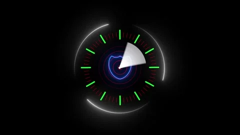 Radar HUD animation, Radar Screen Digital Concept. Futuristic interface hud.. Stock Footage 310578502