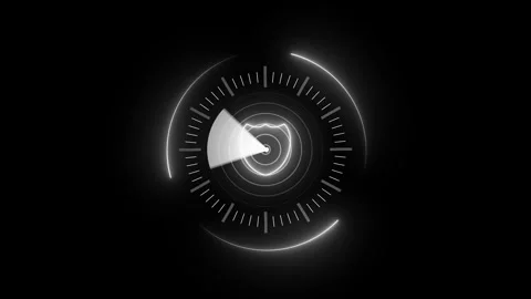 Radar HUD animation, Radar Screen Digital Concept. Futuristic interface hud.. Stock Footage 310578504