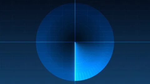 Radar HUD - blue Vidéo 133530415