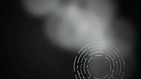 Radar HUD circular lines seamless loop motion background Stock Footage 345938928