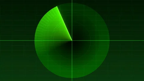 Radar HUD - green Stock Footage 133530411
