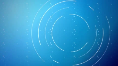 Radar HUD segmented circular arcs seamless loop motion background Stock Footage 345075802