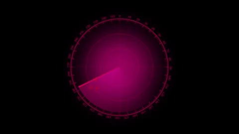 Radar icon, Animated radar icon animation on black color background. Stock Footage 299739298