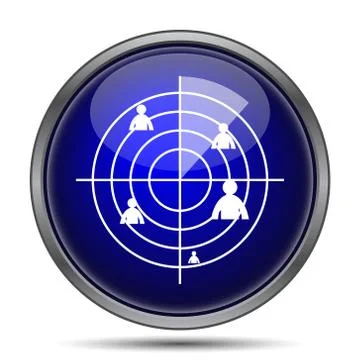 Radar icon. Internet button on white background.. Stock Illustration