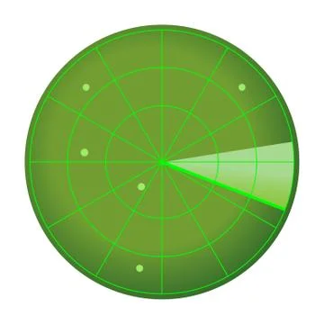 Radar icon. Vector Stock Illustration