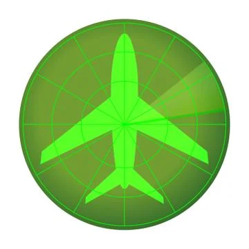 Radar icon. Vector Stock Illustration