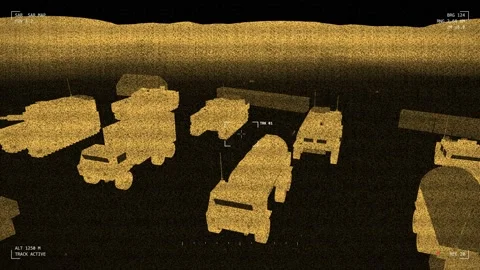 Radar imaging of a vehicle park Vidéo 342217338