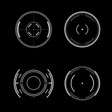 Radar interface future イラスト素材