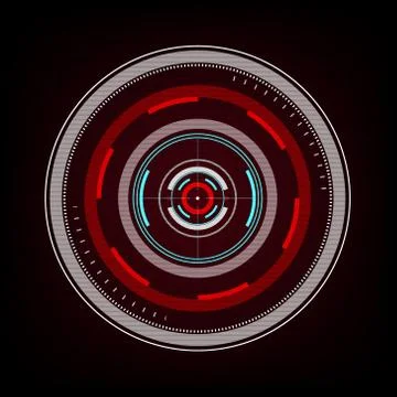 Radar interface future Stock Illustration