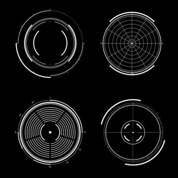 Radar interface future イラスト素材