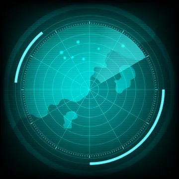 Radar interface future イラスト素材