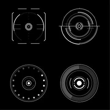 Radar interface future Stock Illustration