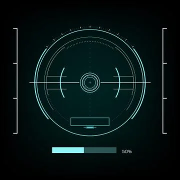 Radar interface future イラスト素材