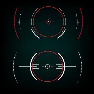 Radar interface future イラスト素材