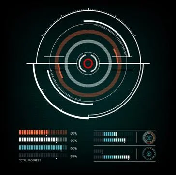 Radar interface future イラスト素材