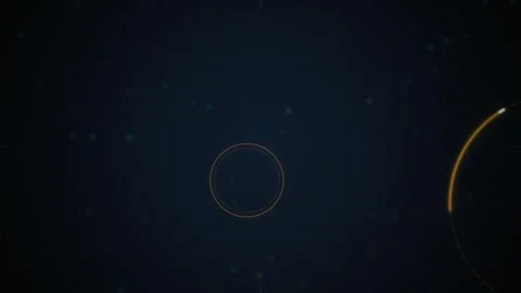 Radar interface screen HUD elements glowing seamless loop background Stock Footage 345938885