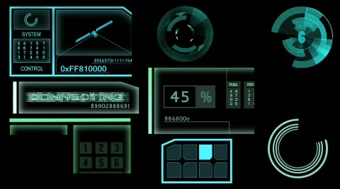 Radar layout,computer devices. Stock Footage 742403