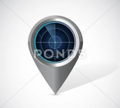 Radar locator illustration design Stock Illustration