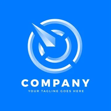 Radar Logo Template Illustrazione stock