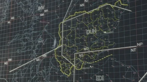 Radar map of Scotland Stock Footage 159415619