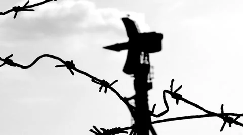 Radar for missile base Stock Footage 30411529