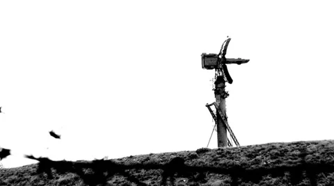 Radar for missile base Stock Footage 30413224