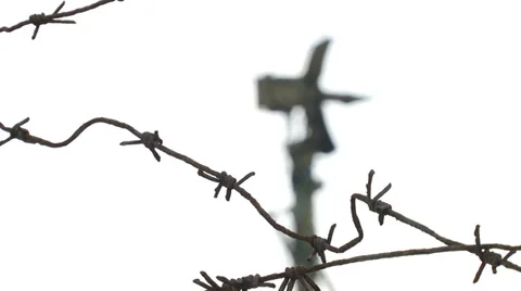 Radar for missile base Stock Footage 30413574