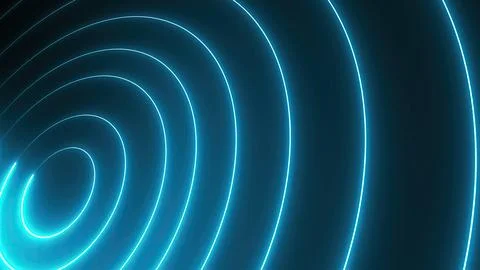 Radar Neon Circle Background Stock Illustration