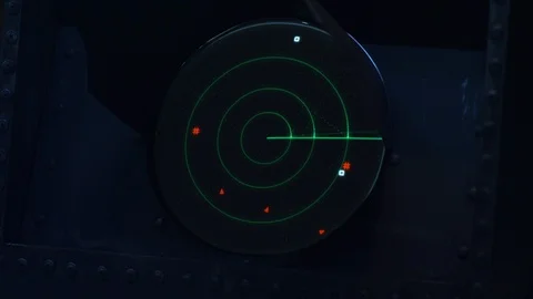 Radar Op Pings While Tracking HD Video Stock Footage 91297135