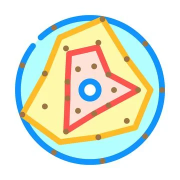 Radar risk color icon vector illustration Illustration