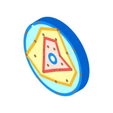 Radar risk isometric icon vector illustration Illustrazione stock