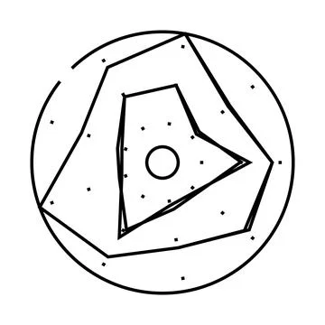 Radar risk line icon vector illustration Stock Illustration