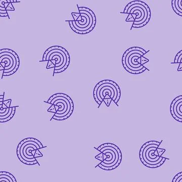 Radar risk line seamless pattern Stock Illustration