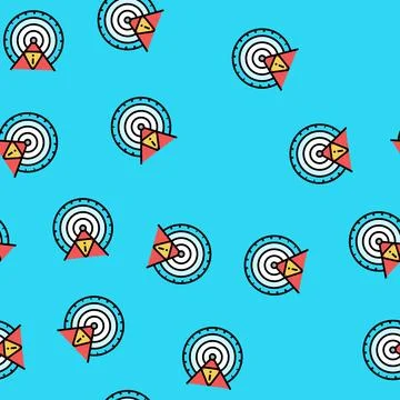 Radar risk vector seamless pattern Stock Illustration