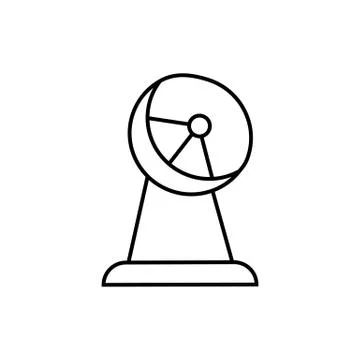 Radar satellite icon element of space icon for mobile concept and web apps. T Illustrazione stock