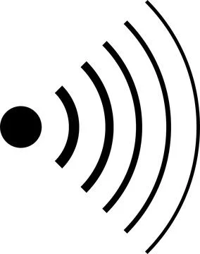 Radar Scan Sonar Pulse Circular Waves Pain icon set Stock Illustration