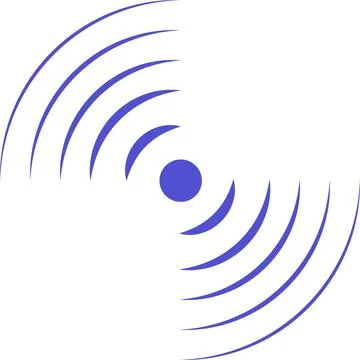 Radar Scan Sonar Pulse Circular Waves Pain icon set Stock Illustration