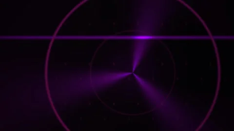 Radar Scanner Target Tracking with Purple Glow and Dynamic Motion Graphics Stock Footage 343757549